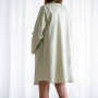 Chemise de Nuit Plissée de Maternité Femme en Satin Extrafin de Coton TC300 - Sur Mesure
